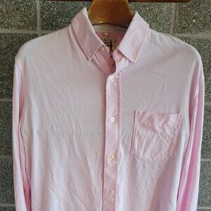 Relwen Pink Jersey Button-down Shirt - Men's Large